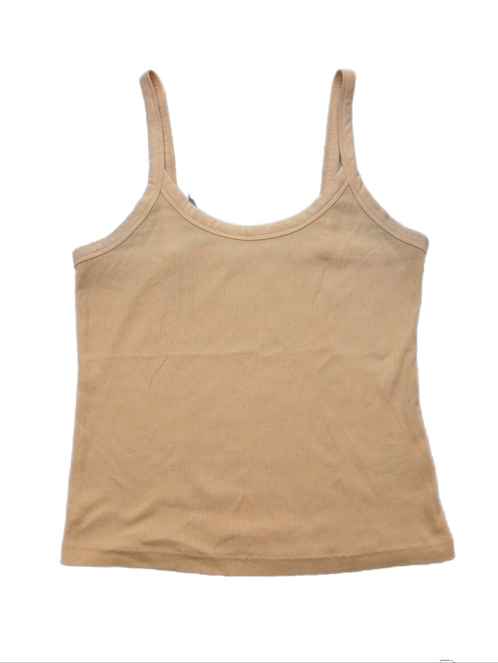 Wild Fable Yellow Ribbed Spaghetti Tank Top | Sz S